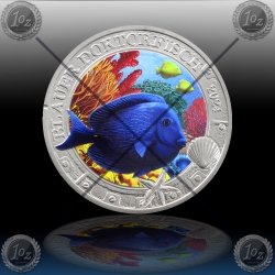 3 EVRO AVSTRIJA 2024 (MARINE LIFE - Blue Doctorfish) UNC